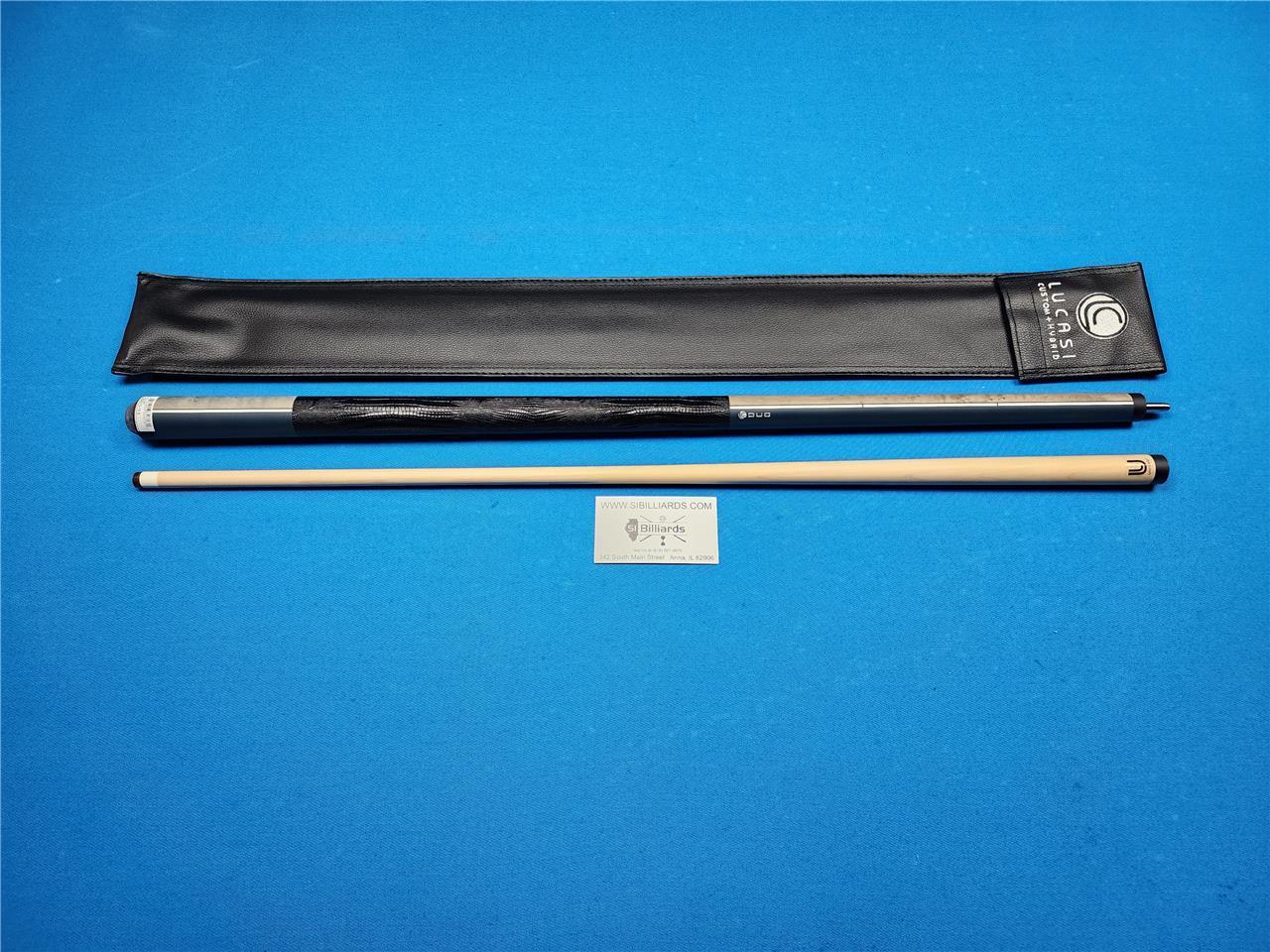 LZDU15 LUCASI DUO HALF PAINT/HALF EXOTIC WOOD SERIES POOL CUE! New!!!