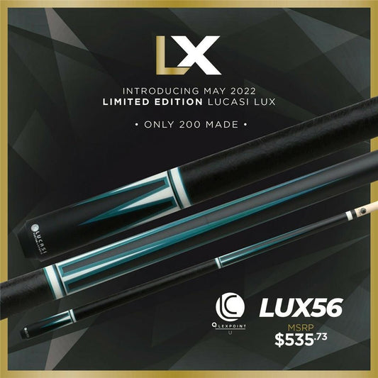 LUCASI LUX 56 Pool Cue! Brand New! Authorized Dealer! FREE SHIPPING!!!!!