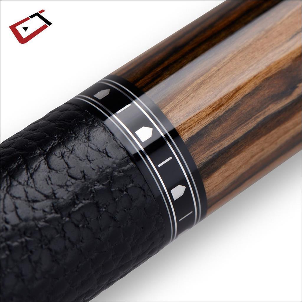 Cuetec Cynergy Truewood Ebony II Pool Cue w/ 11.8mm Carbon Shaft Leather Wrap