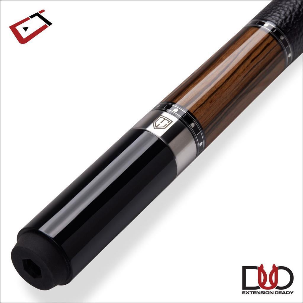 Cuetec Cynergy Truewood Ebony II Pool Cue w/ 11.8mm Carbon Shaft Leather Wrap