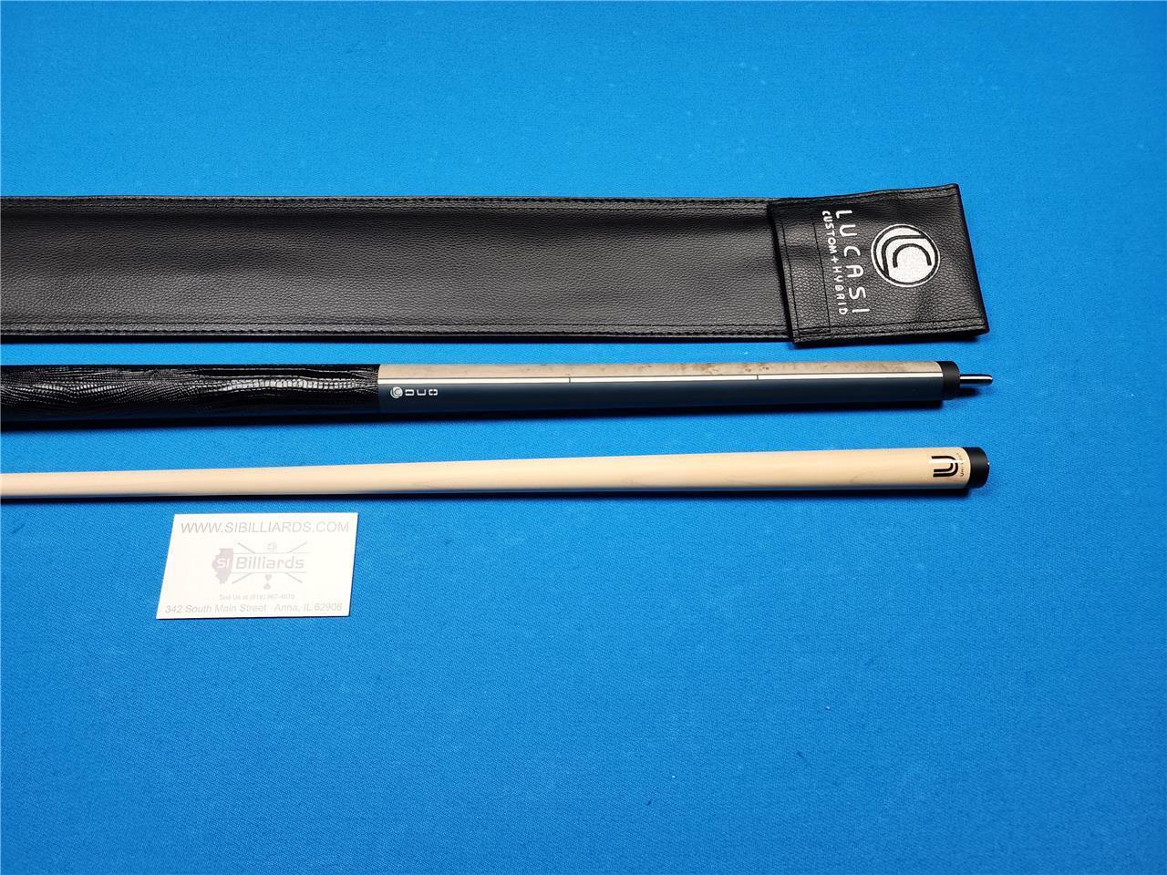 LZDU15 LUCASI DUO HALF PAINT/HALF EXOTIC WOOD SERIES POOL CUE! New!!!